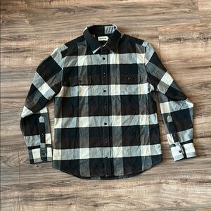 Taylor Stitch Brown and Green Casual Button Down Shirt